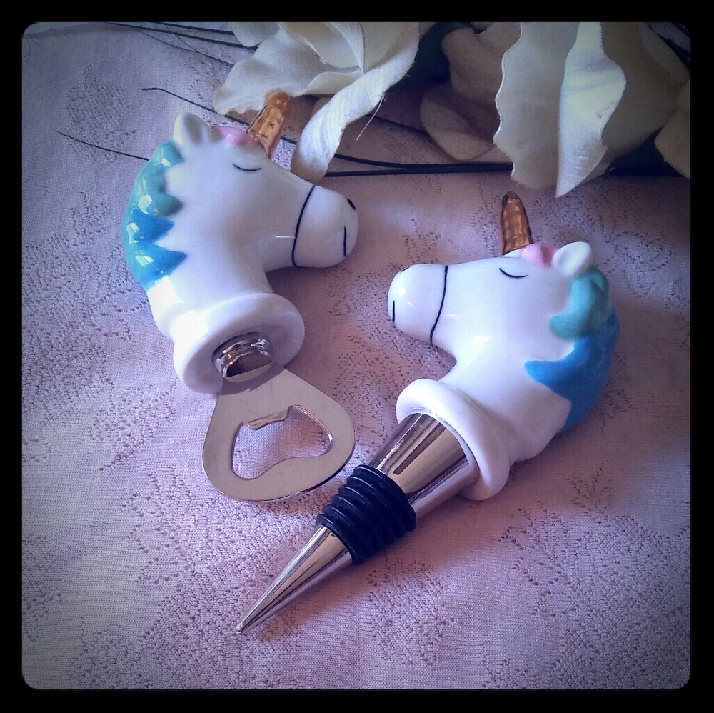 Modern Expressions Unicorn Opener & Stopper Set